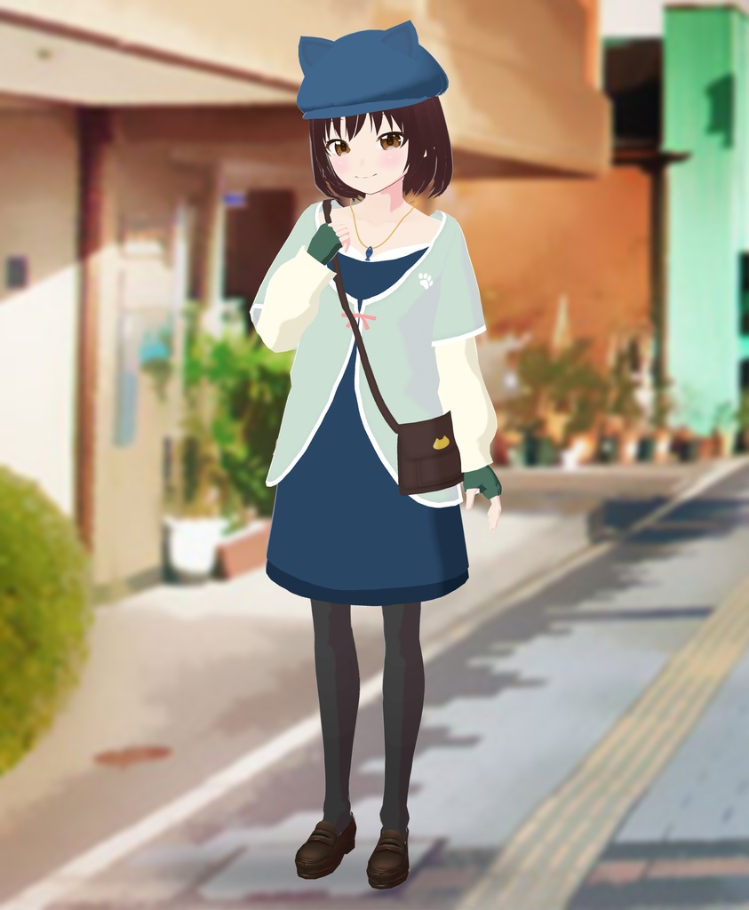 【VRoid衣装】おでかけカーディガンセット