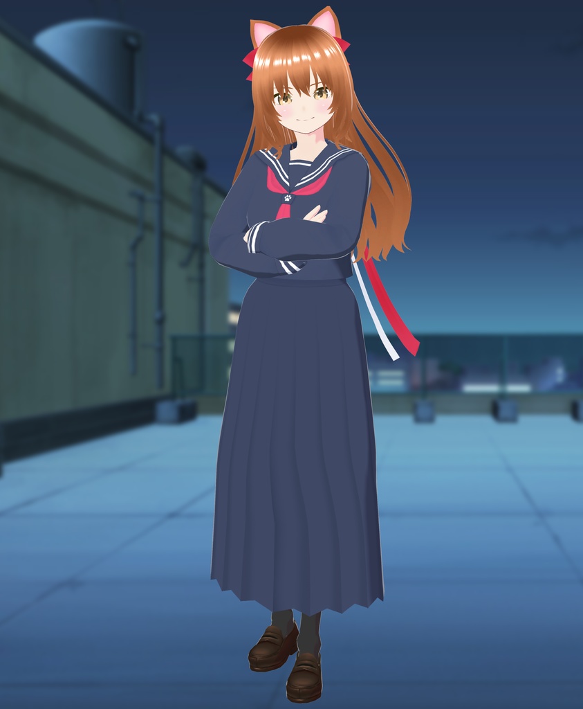 【VRoid衣装&アバター】スケ番ねこ