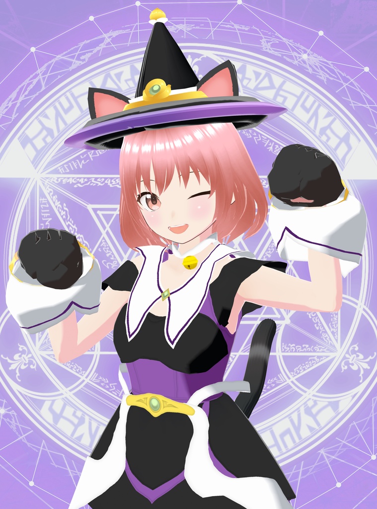 【VRoid衣装&アバター】ねこみみ魔法少女2