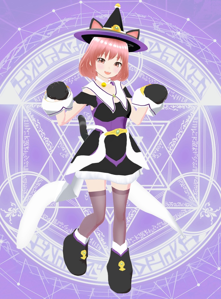 【VRoid衣装&アバター】ねこみみ魔法少女2