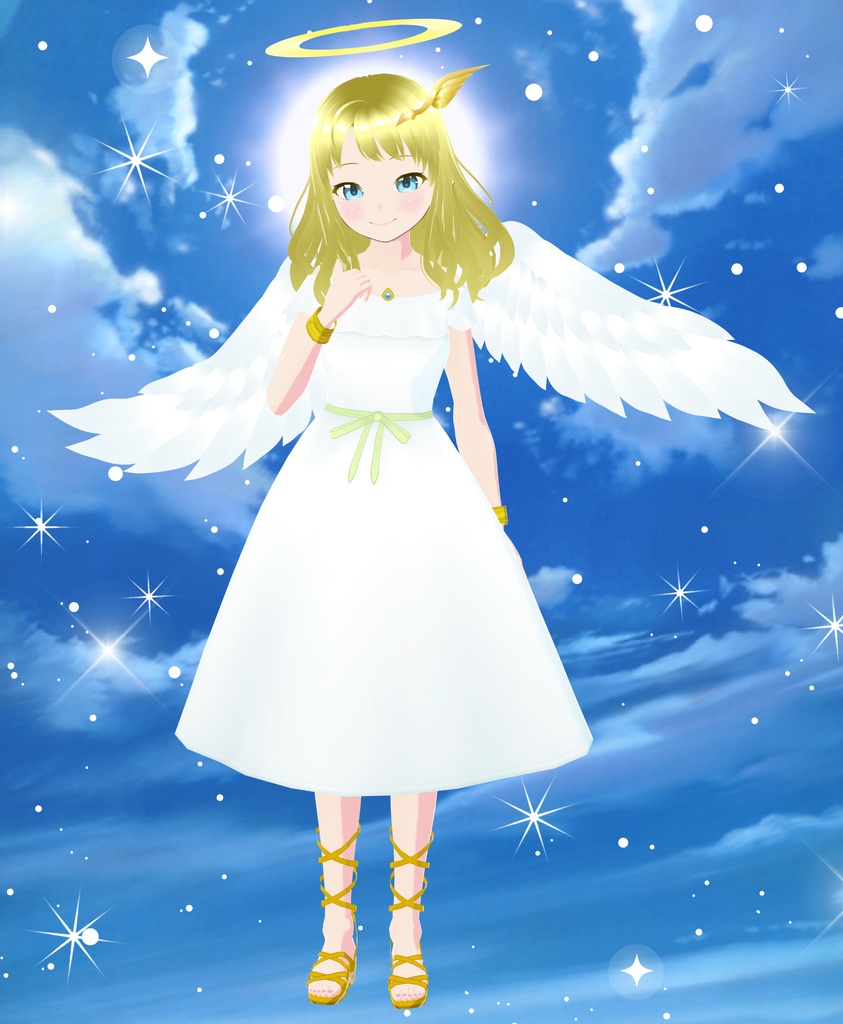【VRoid衣装&アバター】天使セット