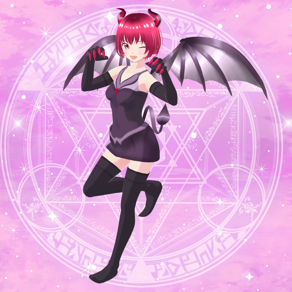 【VRoid衣装&アバター】悪魔セット