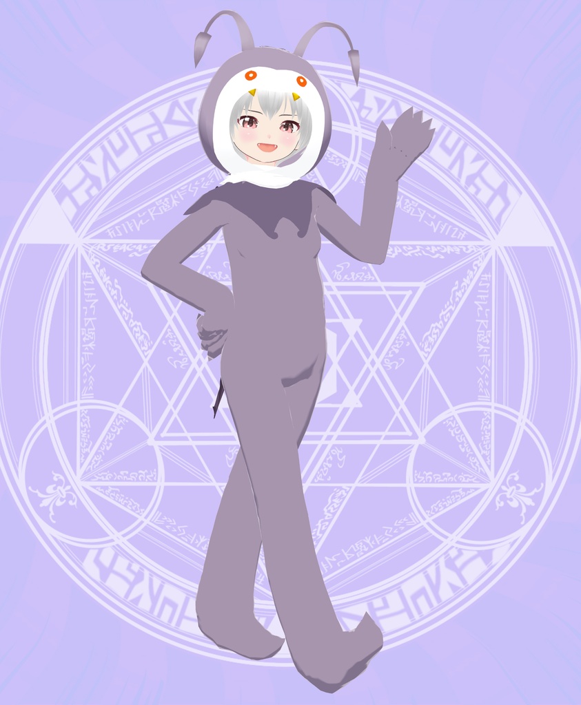 【VRoid衣装&アバター】あくまキグルミ