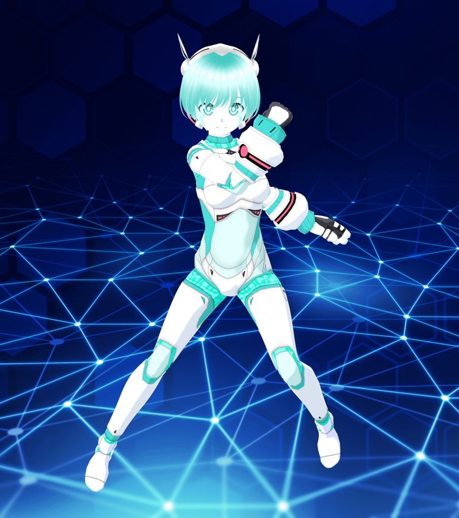 【VRoid衣装】メカ手袋セット