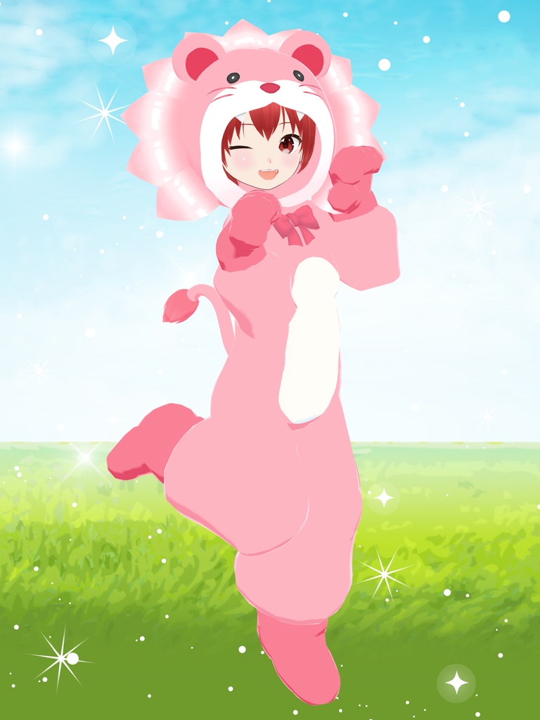 【ライオン】ファンシーどうぶつキグルミ13【VRoid衣装&アバター】