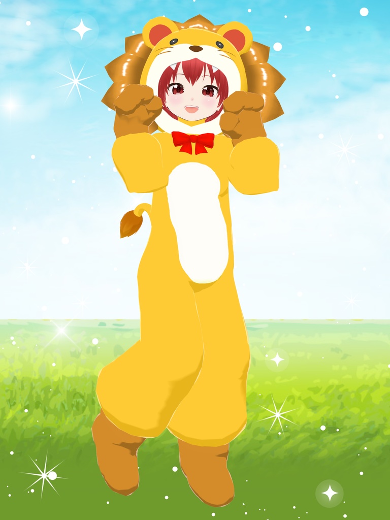 【ライオン】ファンシーどうぶつキグルミ13【VRoid衣装&アバター】