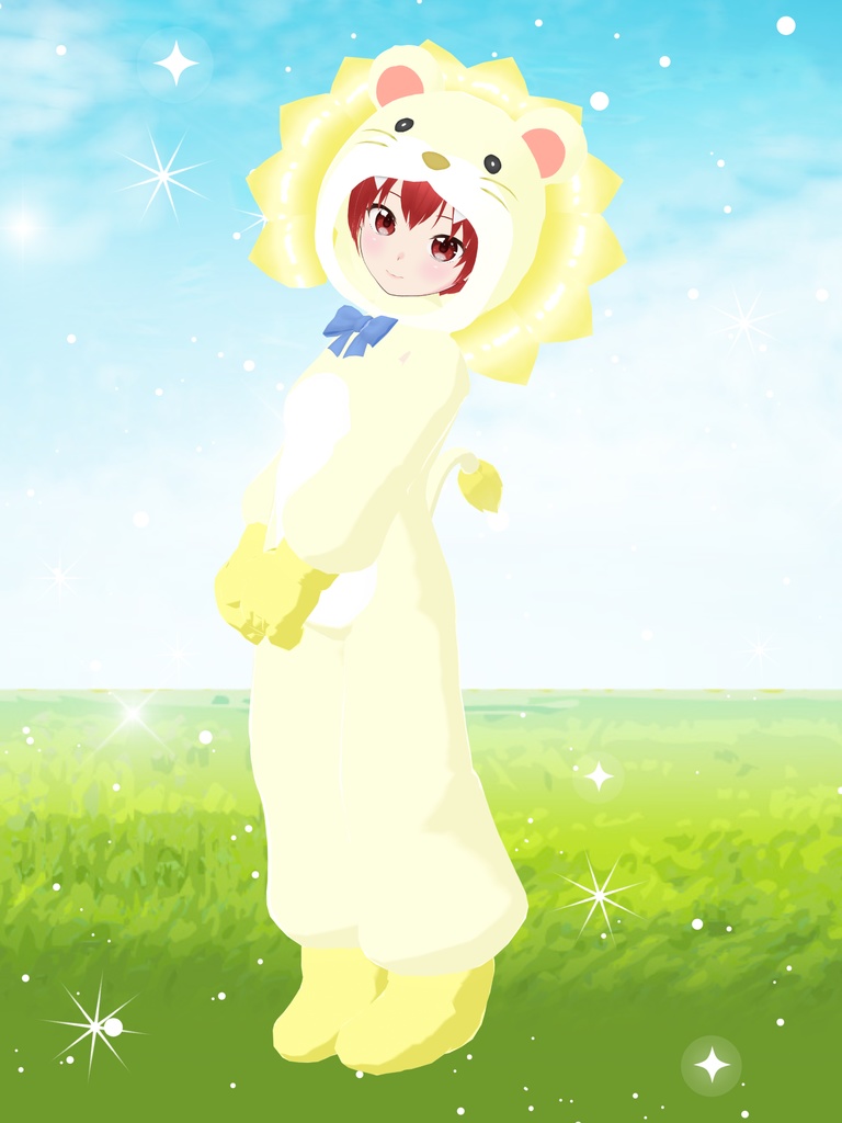 【ライオン】ファンシーどうぶつキグルミ13【VRoid衣装&アバター】