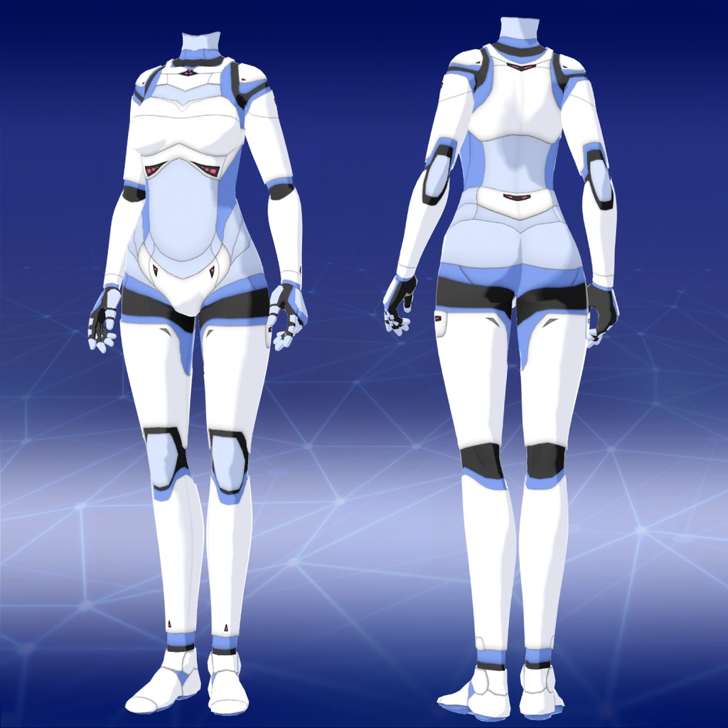 【VRoid衣装】メカボディスーツセット【男女兼用】