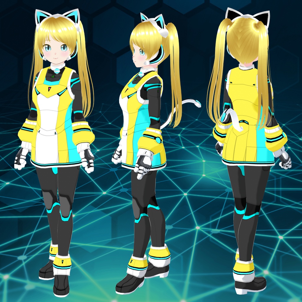 VRoid猫耳メカ娘2【アバター&衣装】