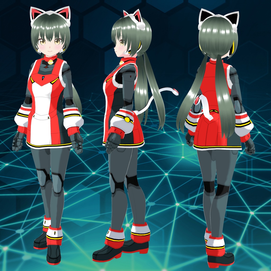 VRoid猫耳メカ娘5【アバター&衣装】