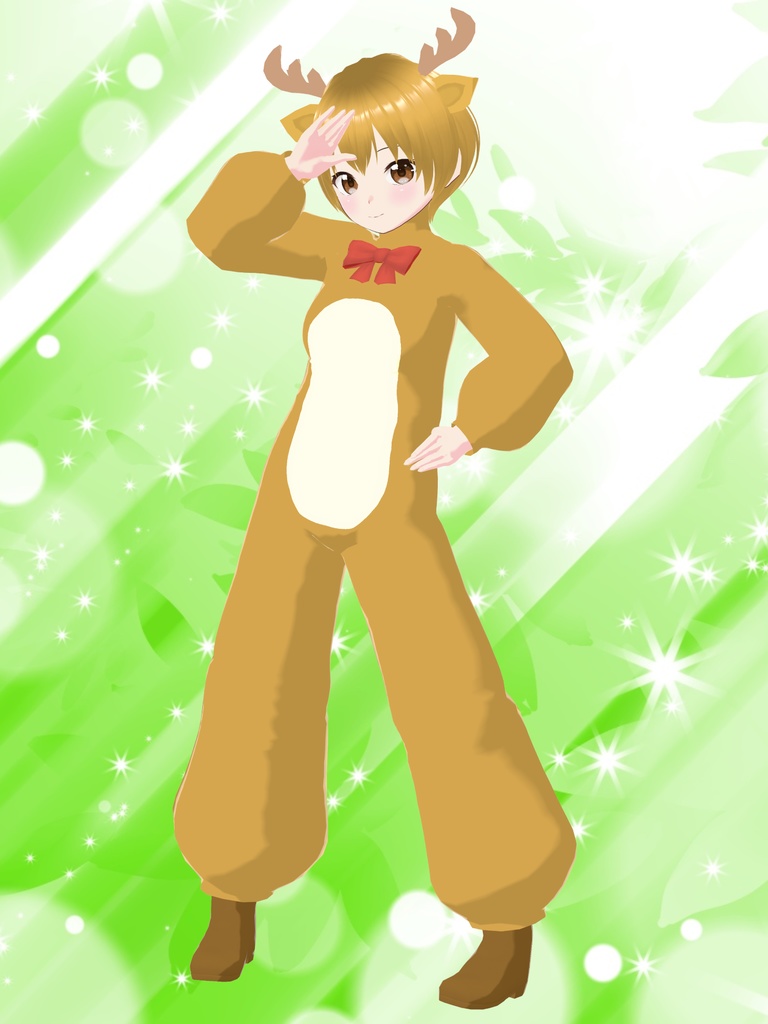 【シカ】ファンシーどうぶつキグルミ15【VRoid衣装&アバター】