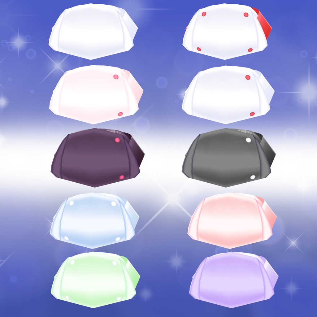 【VRoid衣装】猫耳ナースキャップセット