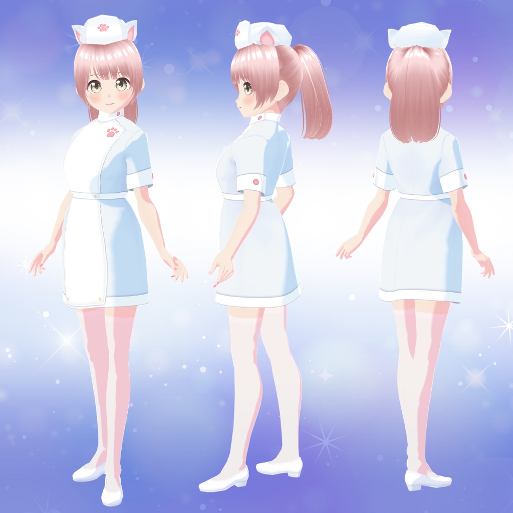 【VRoid衣装&アバター】猫耳ナースにゃん