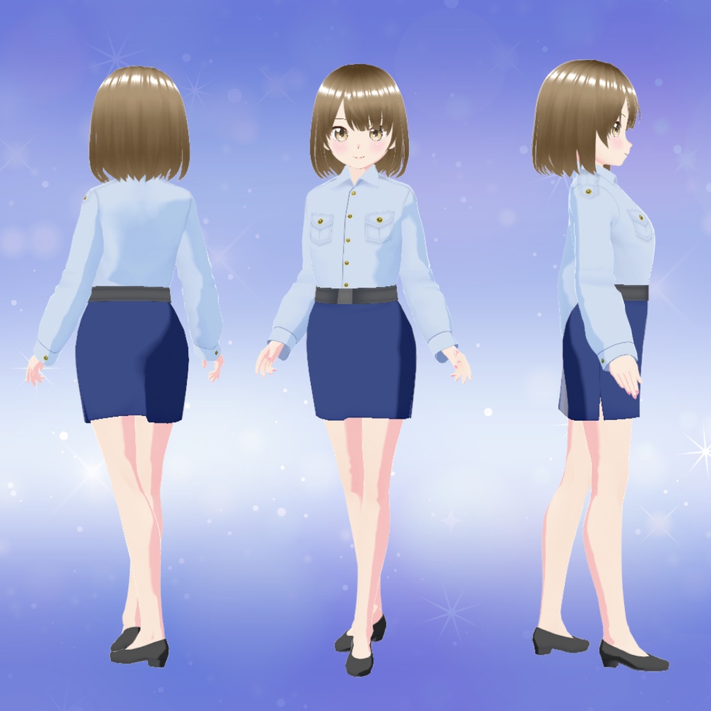 【VRoid衣装&アバター】猫耳ポリスにゃん