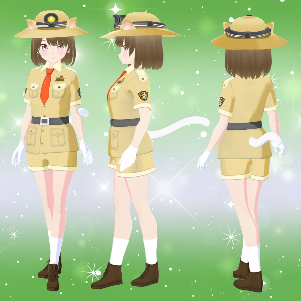 【VRoid衣装&アバター】ねこみみ探検隊