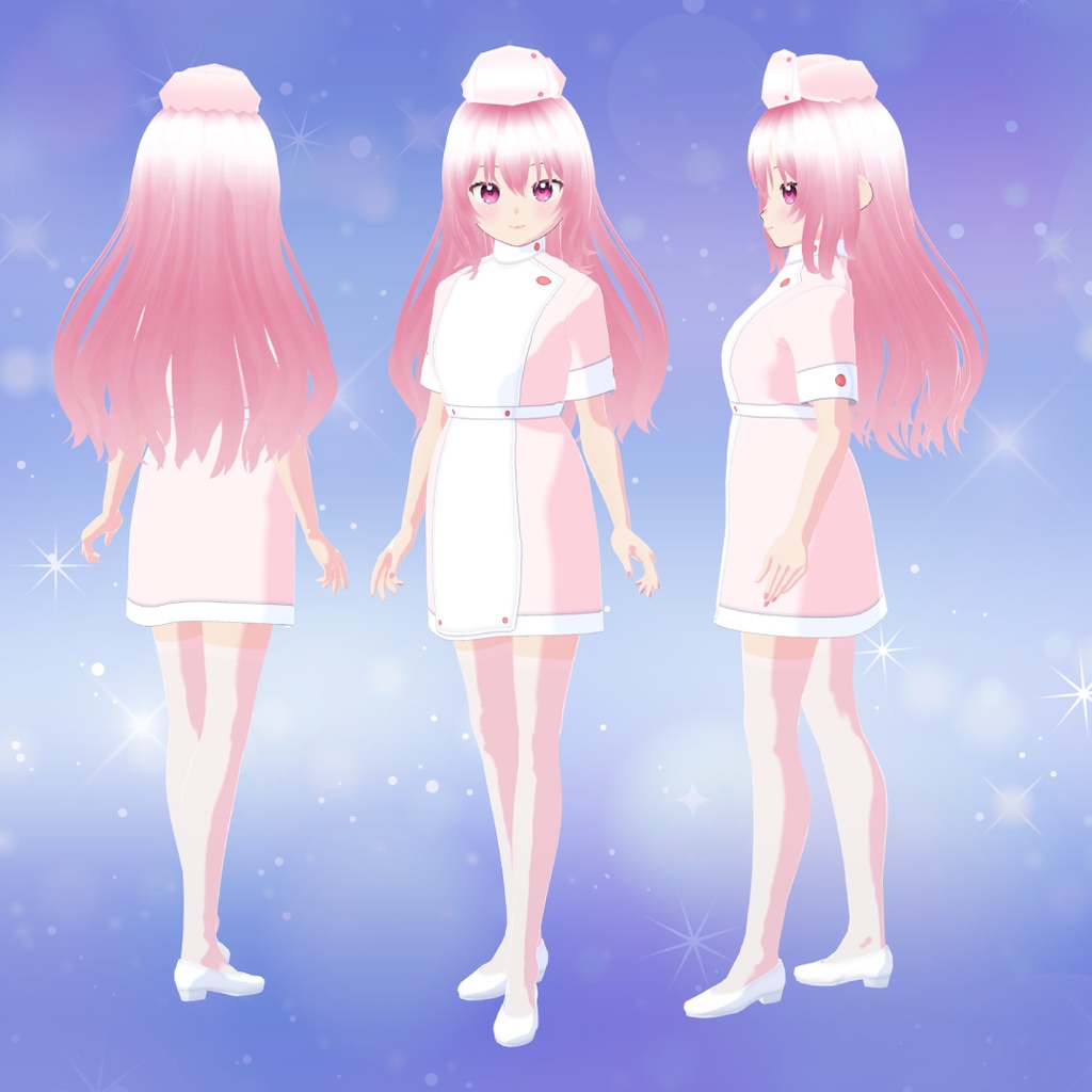 【VRoid衣装&アバター】猫耳ナースにゃん2