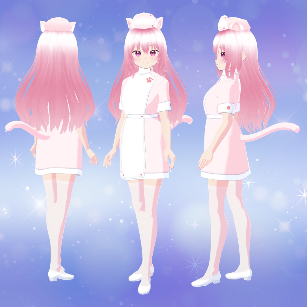 【VRoid衣装&アバター】猫耳ナースにゃん2