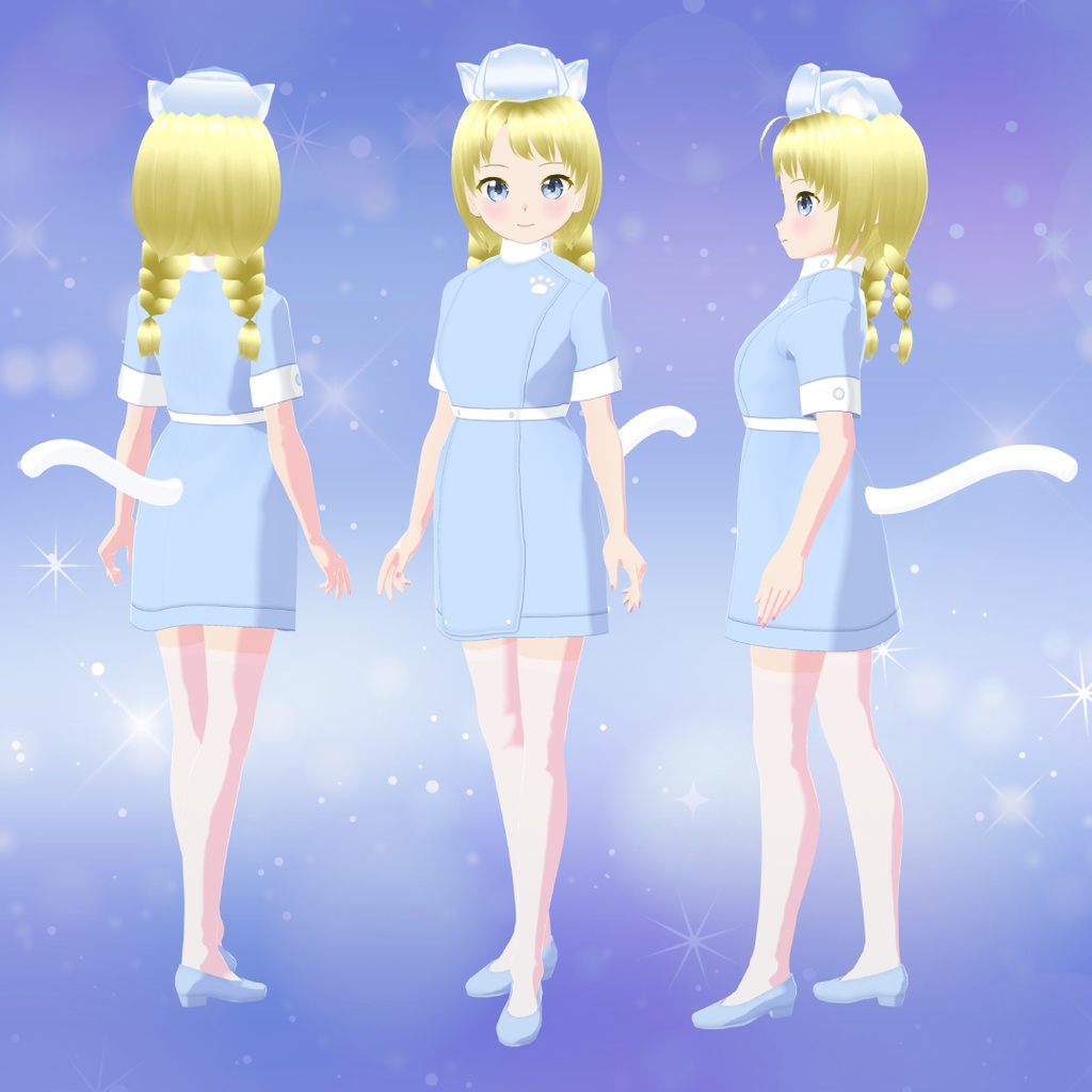 【VRoid衣装&アバター】猫耳ナースにゃん3