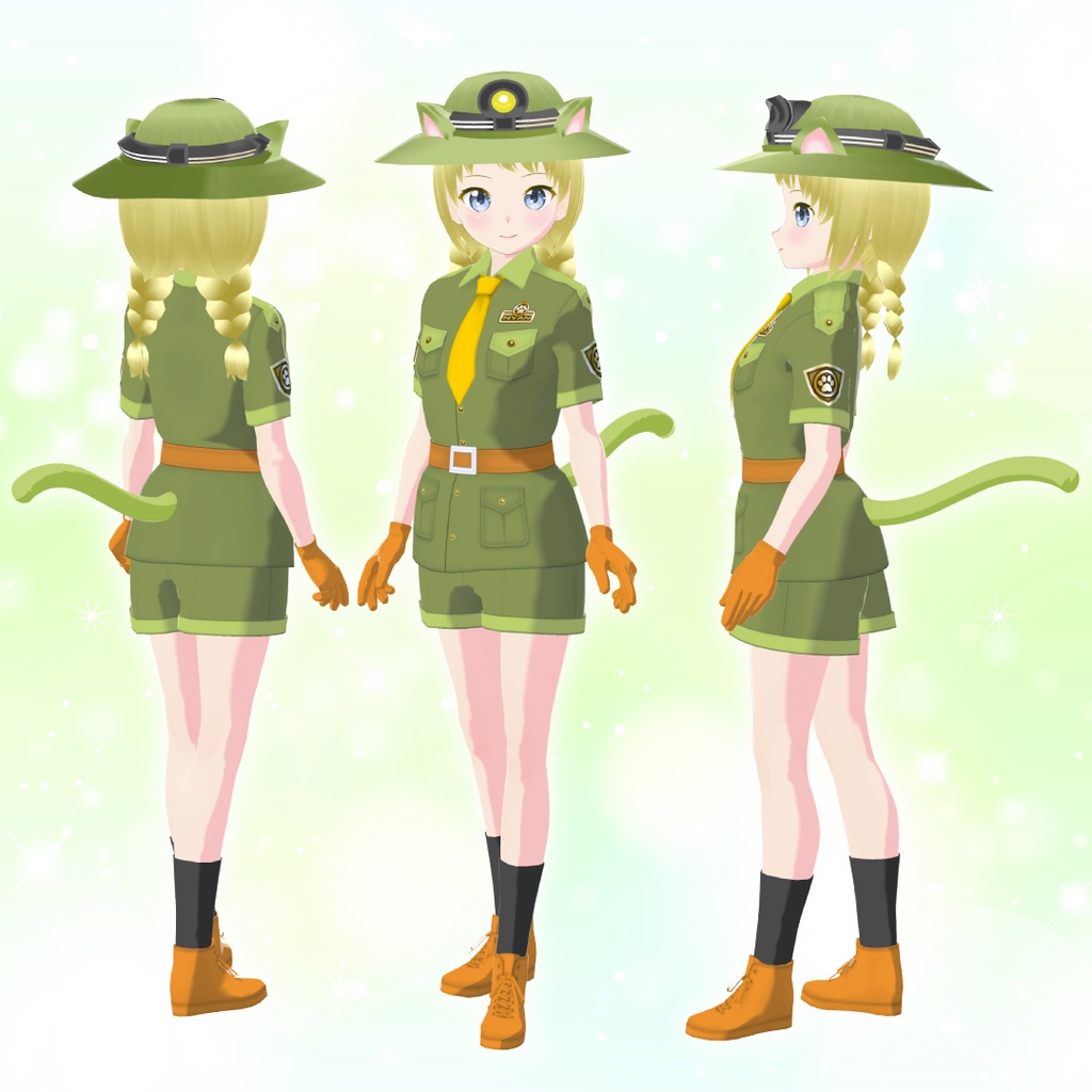 【VRoid衣装&アバター】ねこみみ探検隊3