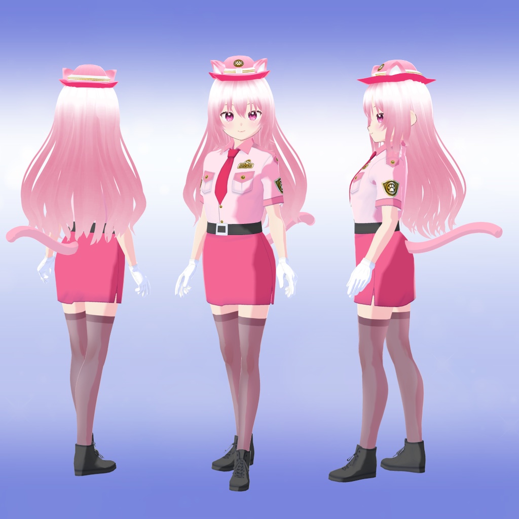 【VRoid衣装&アバター】猫耳ポリスにゃん3