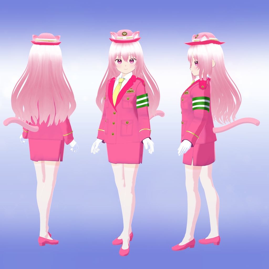 【VRoid衣装&アバター】猫耳ポリスにゃん3