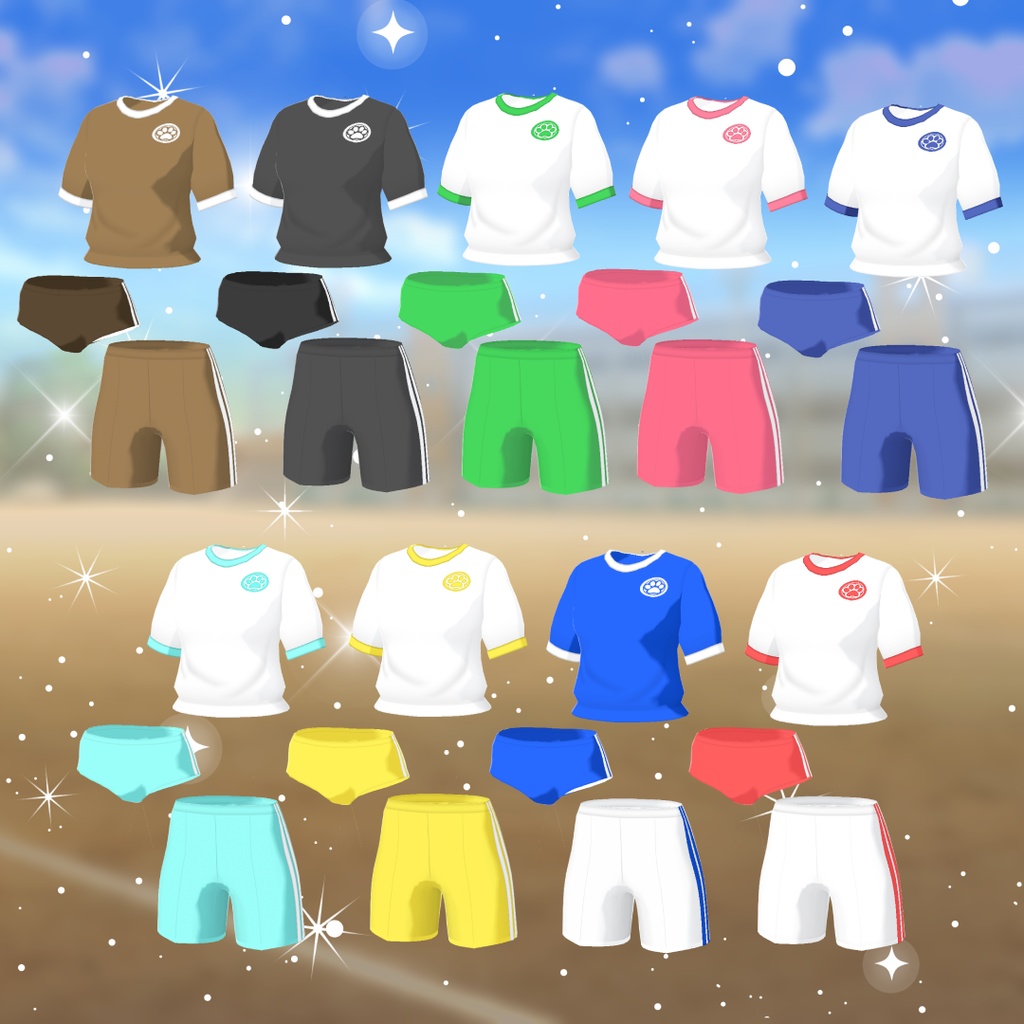 【VRoid衣装】体操服セット【ねこ学園】