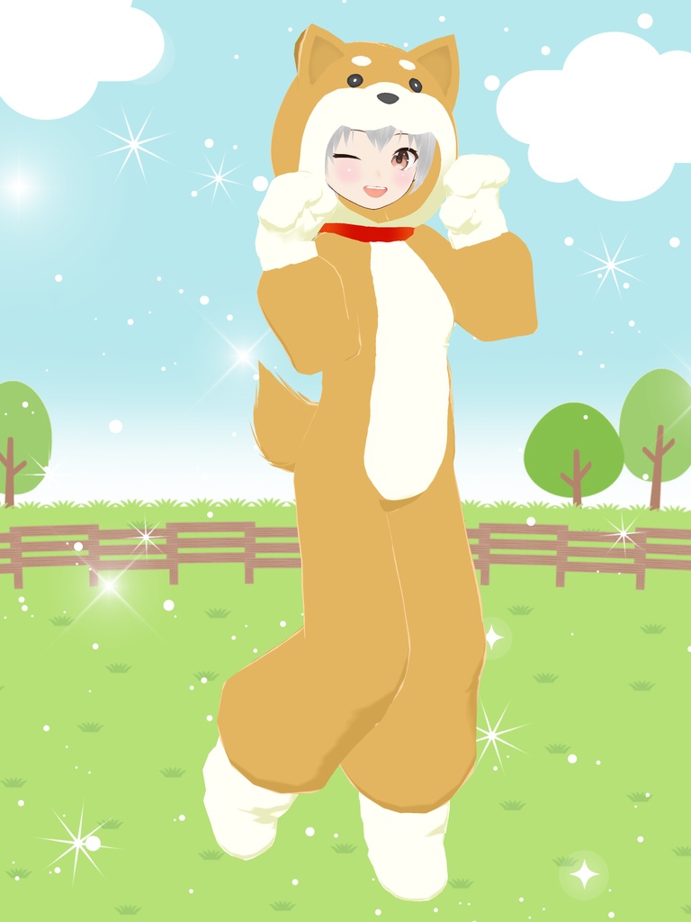 【柴犬】ファンシーどうぶつキグルミ16【VRoid衣装&アバター】
