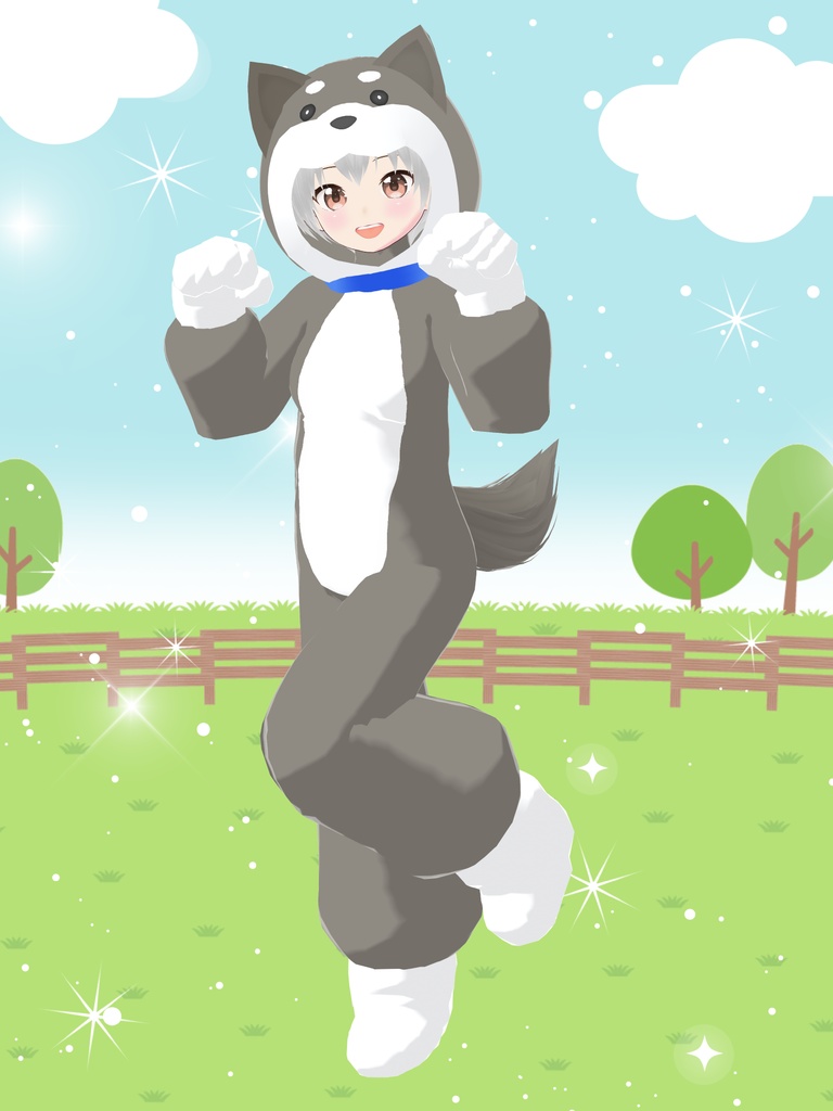 【柴犬】ファンシーどうぶつキグルミ16【VRoid衣装&アバター】