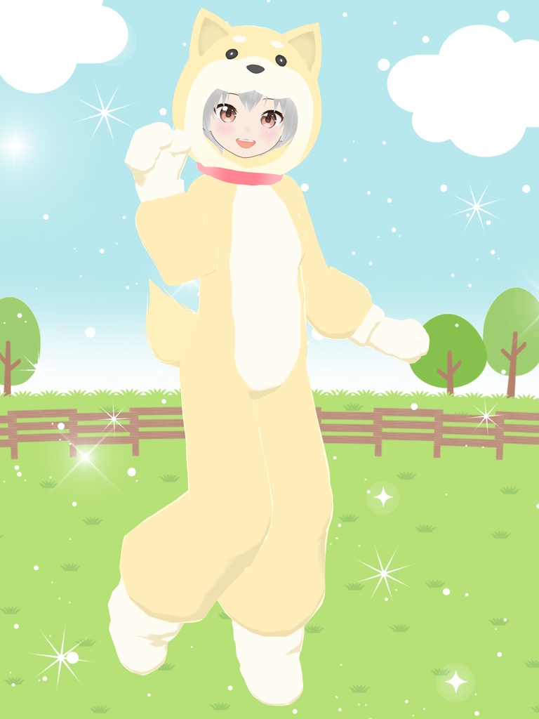 【柴犬】ファンシーどうぶつキグルミ16【VRoid衣装&アバター】
