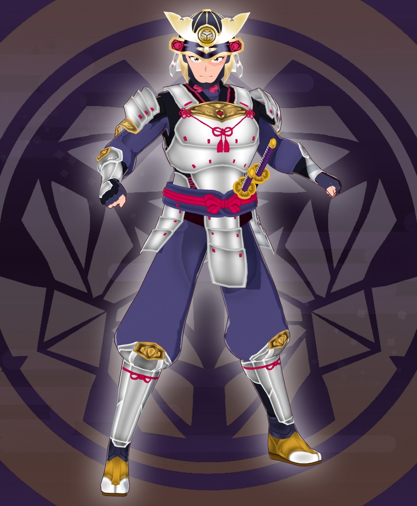 【VRoid衣装&アバター】鎧兜武者セット5