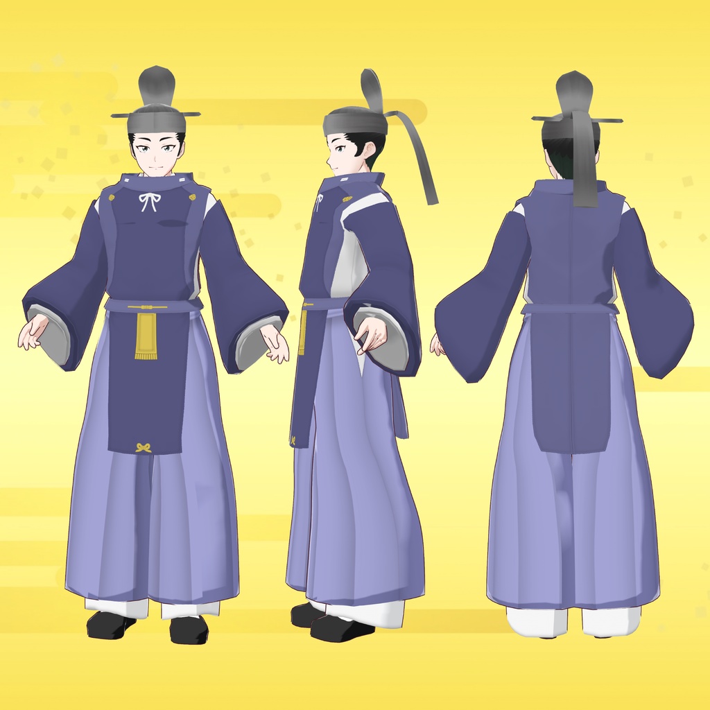 【お内裏さま】平安貴公子セット【VRoid用衣装&アバター】