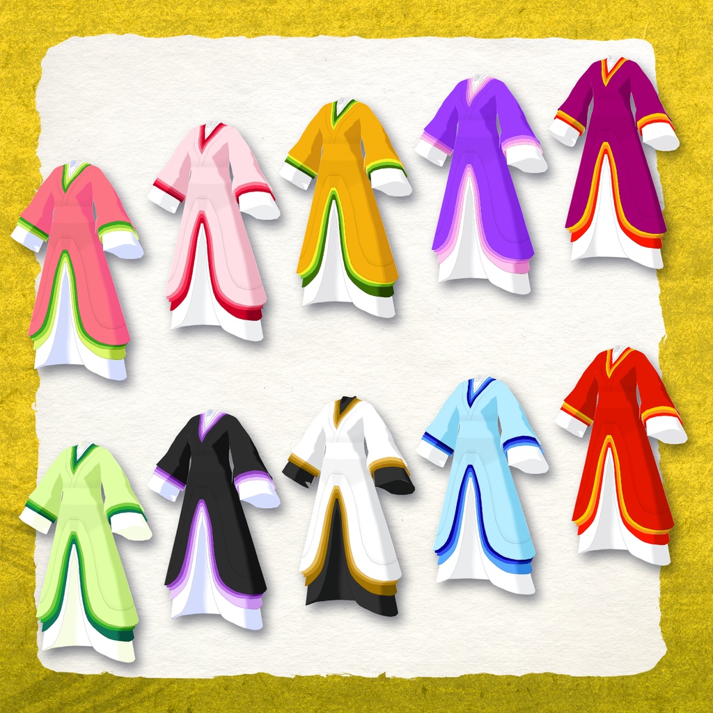 【VRoid用衣装】十二単衣(じゅうにひとえ)【平安装束】