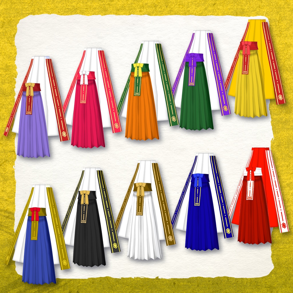 【VRoid用衣装】十二単衣(じゅうにひとえ)【平安装束】