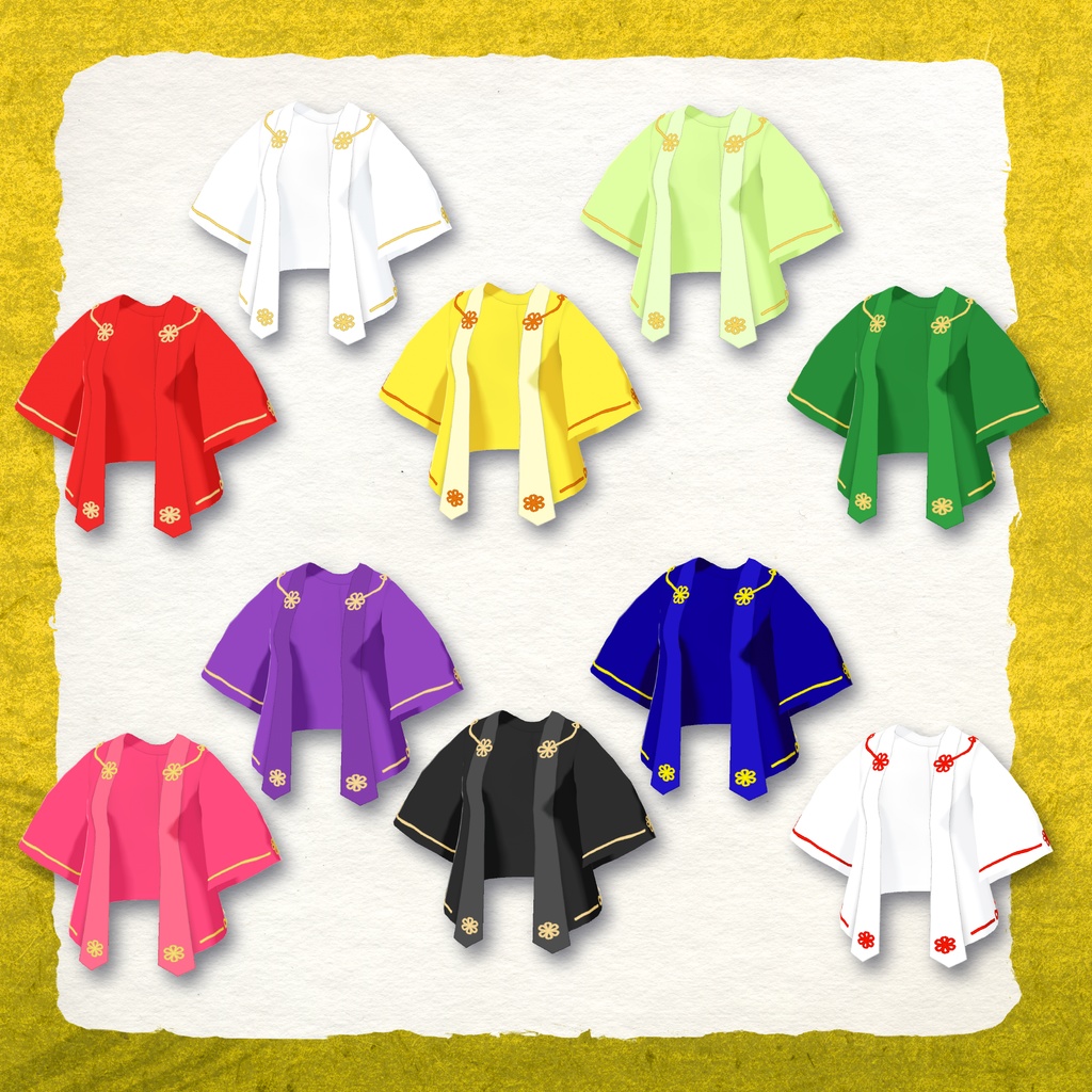 【VRoid用衣装】十二単衣(じゅうにひとえ)【平安装束】