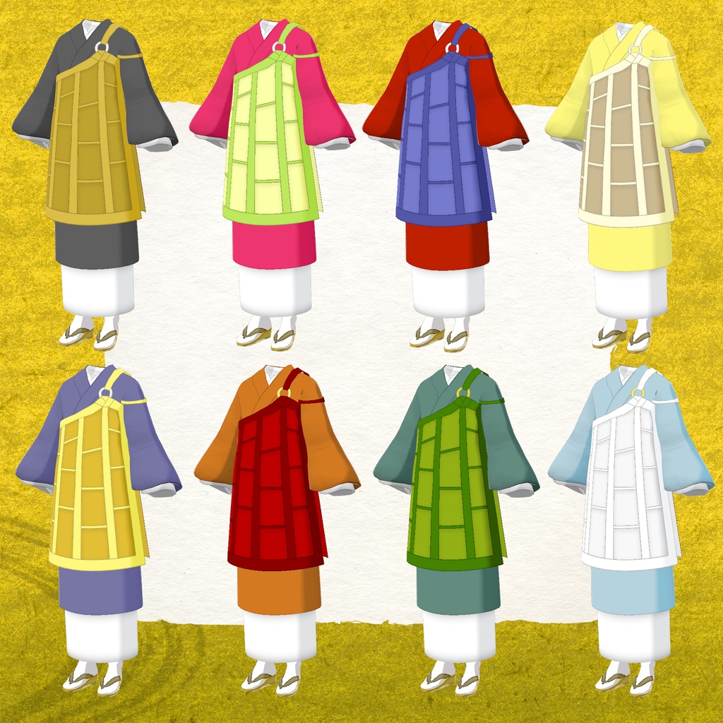 【袈裟】和風僧侶セット【VRoid用衣装】