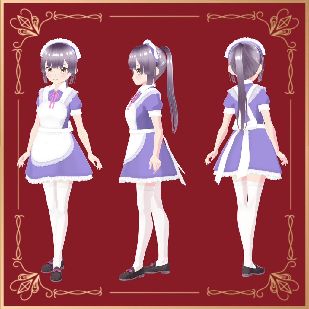 猫耳メイドにゃん【VRoid衣装&アバター】