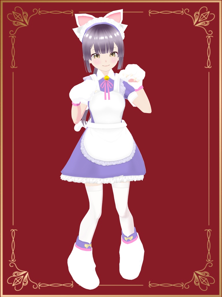 猫耳メイドにゃん【VRoid衣装&アバター】