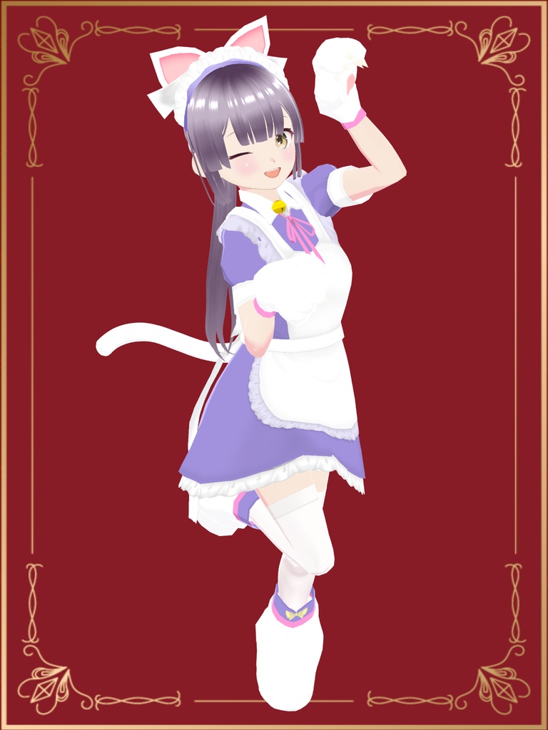 猫耳メイドにゃん【VRoid衣装&アバター】