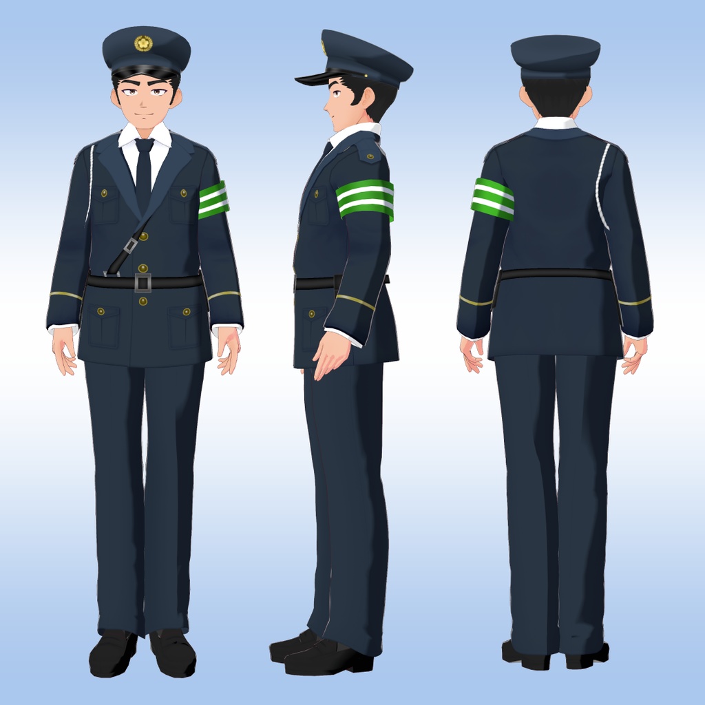 昭和のおまわりさん【VRoid用衣装&アバター】