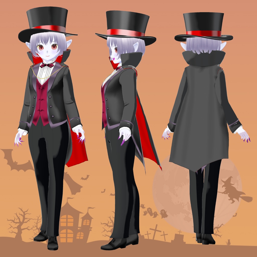 【VRoid衣装&アバター】ドラキュラちゃん