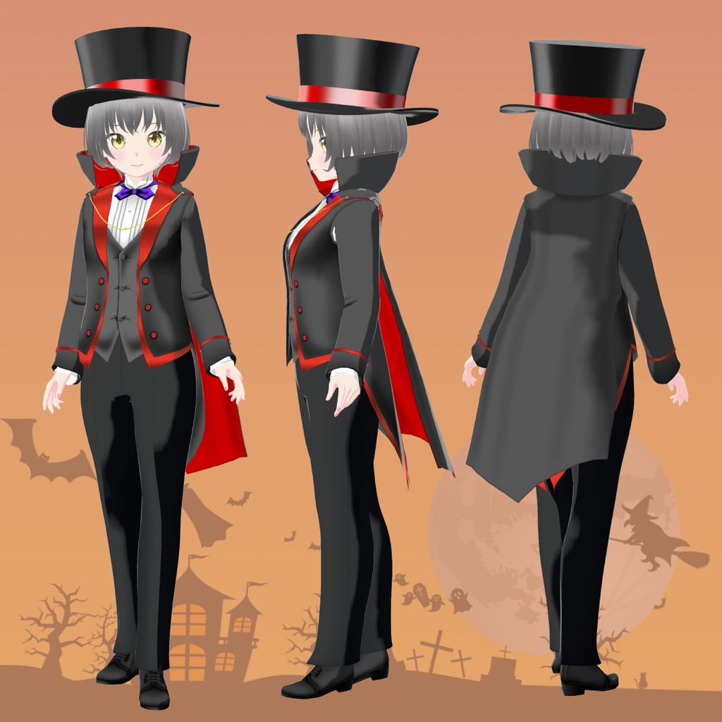 【VRoid衣装&アバター】ドラキュラちゃん