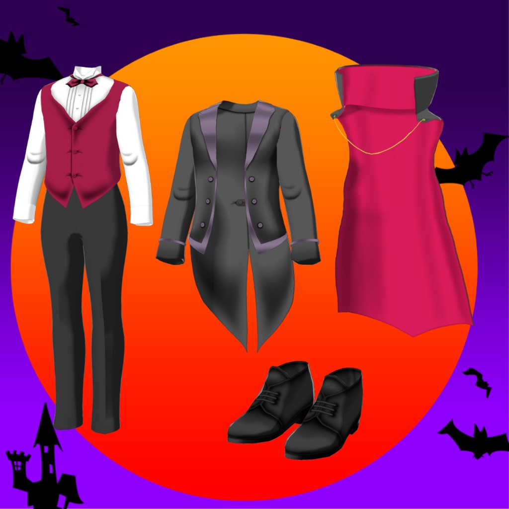 ドラキュラ伯爵【VRoid衣装&アバター】