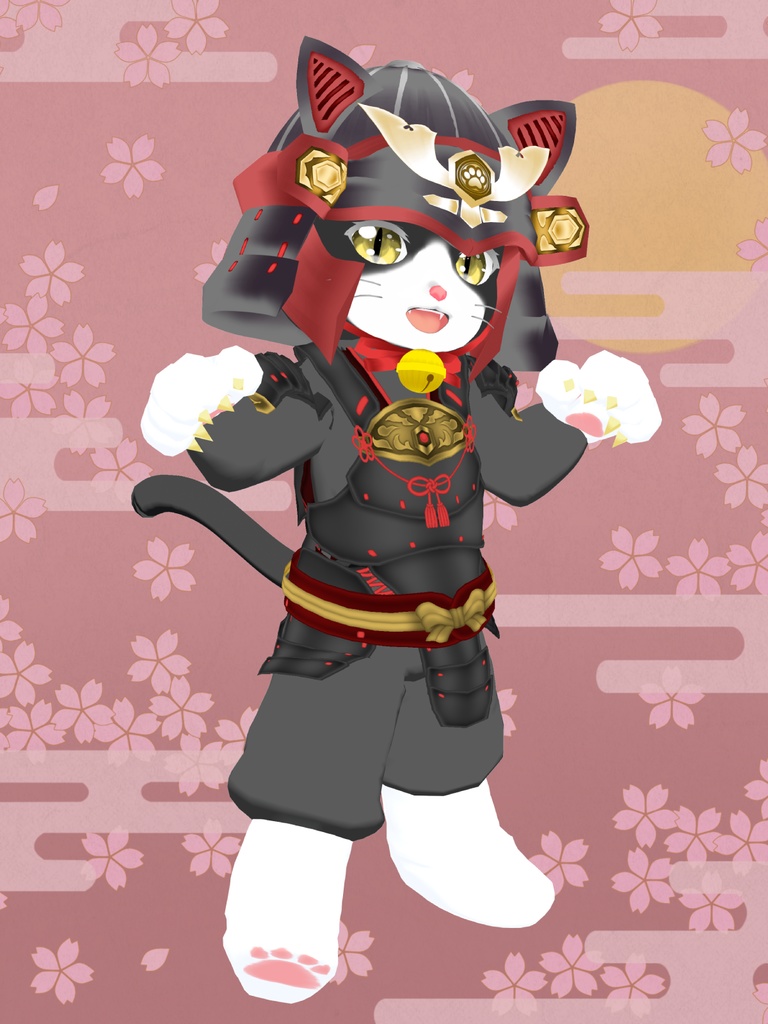 武者ねこちゃん【VRoidアバター】