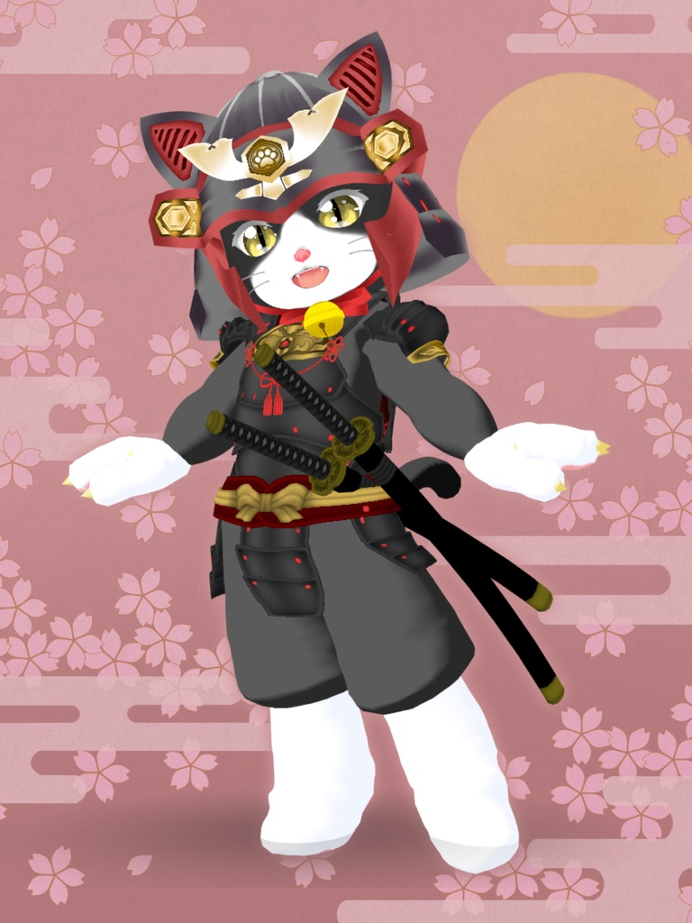 武者ねこちゃん【VRoidアバター】