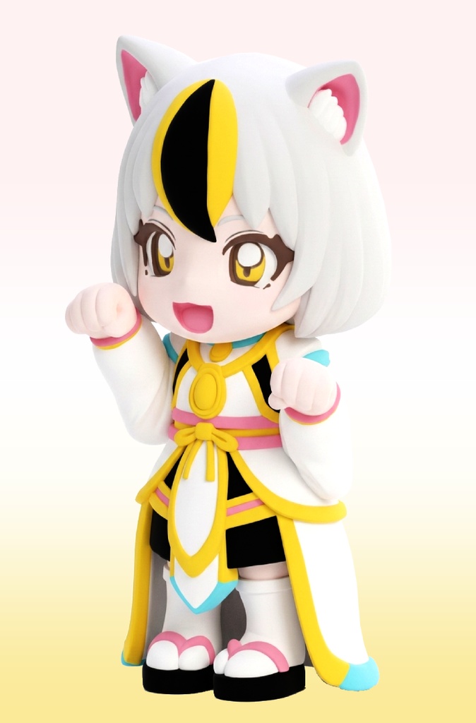【招き猫】マネキヒメ【3Dプリント用データ】