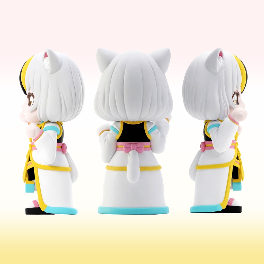 【招き猫】マネキヒメ【3Dプリント用データ】