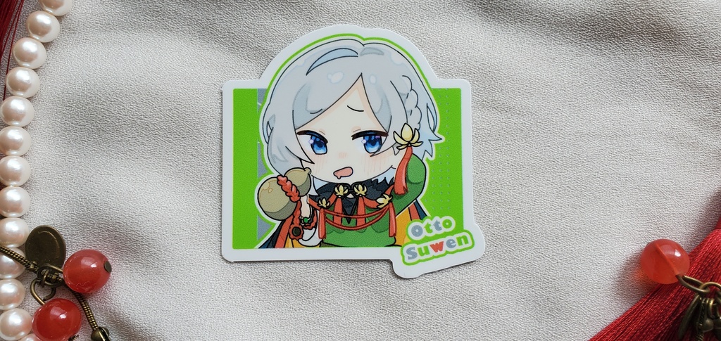 オットー スマホステッカー(チャイナ/書き下ろし)