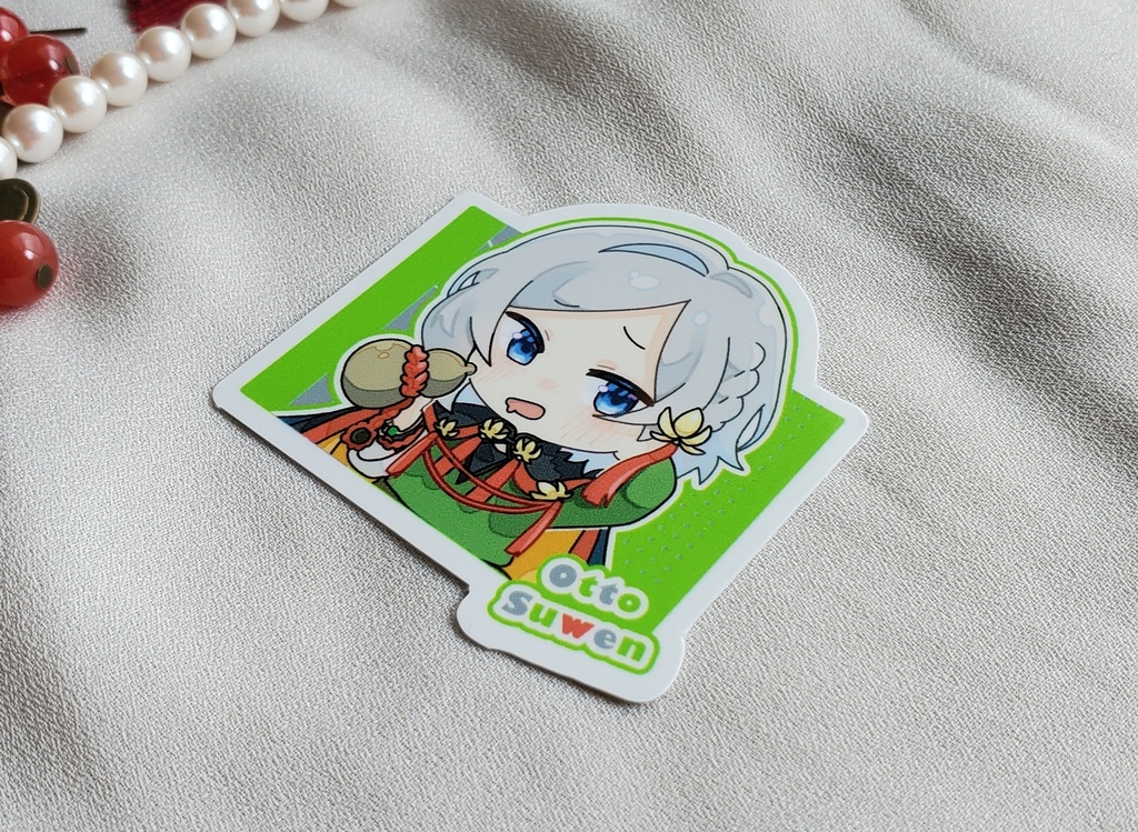 オットー スマホステッカー(チャイナ/書き下ろし)