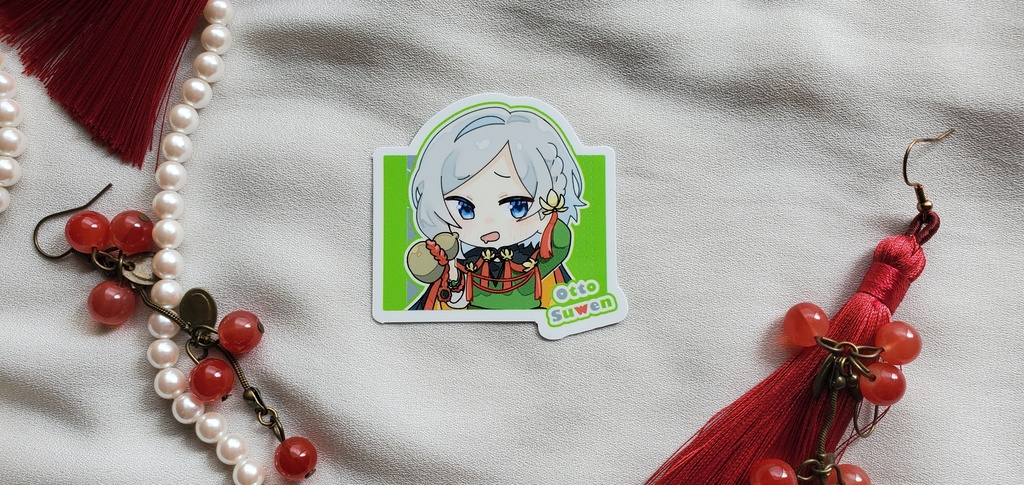 オットー スマホステッカー(チャイナ/書き下ろし)