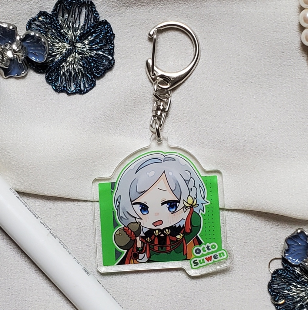 オットー アクリルキーホルダー(チャイナ衣装/描き下ろし)